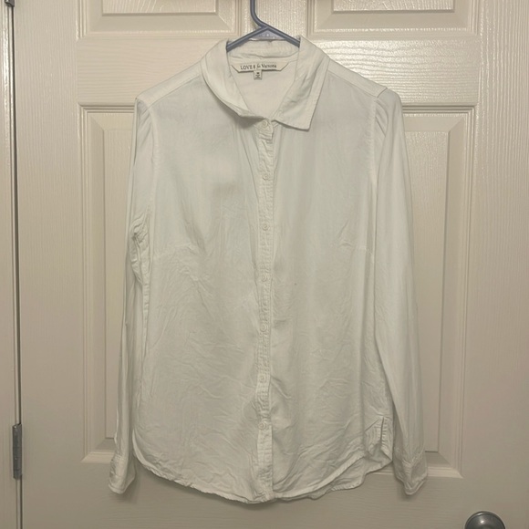 Love 8 for Versona Tops - Love 8 for Versona White Button Down